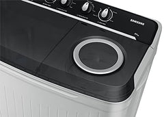 Samsung 10.5 kg, 5 star, Semi-Automatic Top Load Washing Machine (WT10C4260GG/TL, Air Turbo Drying, Light Gray,)