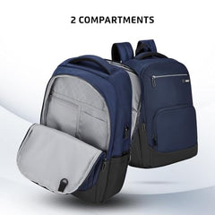 Safari Nex 26L Laptop Backpack Bag for Men and Women, Ideal for Office Use/School/College, 2 Compartment, Rain Cover, Antitheft Pocket, USB Port, Trolley Sleeve & Organizer, Olive
