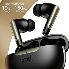boAt Airdopes 141 Gen 2, 4 Mics ENx Tech, 48 Hrs Playback, Free Music Streaming, Fast Charge, Low Latency, IPX4, v5.4 Bluetooth Earbuds, TWS Ear Buds Wireless Earphones with mic (Active White)