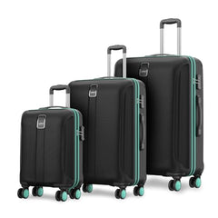 Safari Cabin Thorium Neo 8 Wheels Set of 2 (+ Medium) Trolley Bags, Hard Case Polycarbonate, 360º Spinner Wheeling Luggage for Men & Women, Travel Bag Suitcase, Dusk Green