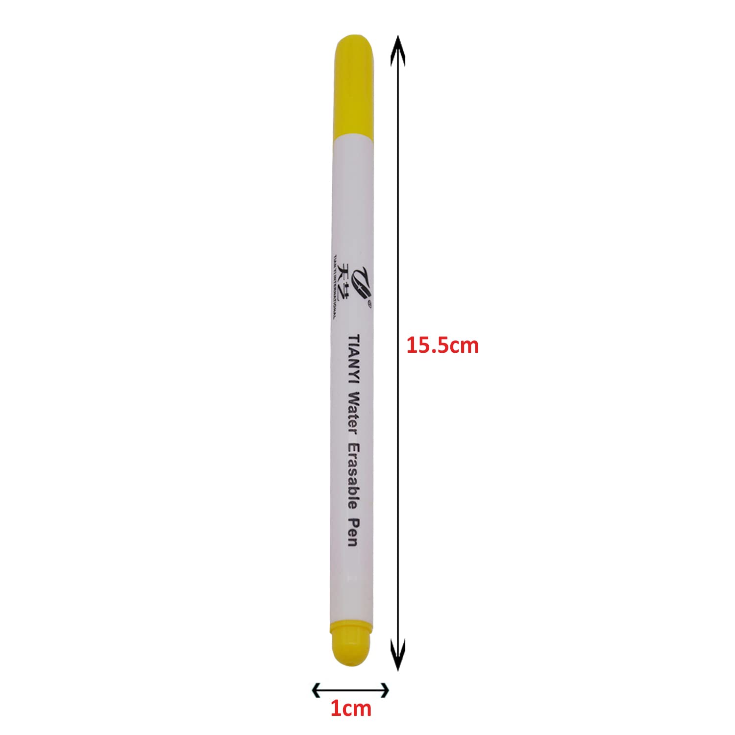 SYGA 12 Piece Air Erasable Pen, Water Erasable Fabric Marking Pens for Fabric, Garment, Leather and Shoes - Blue, Green, Pink, Purple, White and Yellow, 2 Pieces of each colour