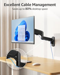 MOUNTUP Single Monitor Wall Mount for Max 32" Screen, Holds up to 19.8lbs