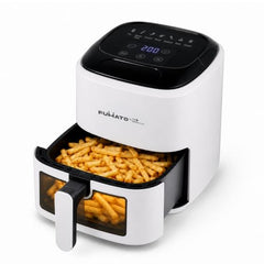 The Better Home Fumato 4.5L Digital Air Fryer, 1500W | Made for Indian Cooking | 7 Smart Presets | 360° Rapid Hot Air | Touchscreen | Viewing Window with Light | Recipe Book | 1-Year Warranty