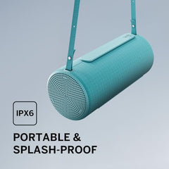 We. by Loewe Hear 2 Portable Bluetooth Speaker, 60W Music Power, Deep Bass Subwoofer, 17 Hr Long Battery Life, IPX4 Water Resistant, USB-C Wireless Speaker for Home & Outdoor, Storm Grey