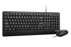 Lenovo 110 Keyboard & Mouse Wired Combo| Waterproof Exoskeleton | Splash Proof Keys| 1600 DPI Full Size Mouse | Non-Slip Scroll Wheel| One-touch Co-pilot key| Adjustable Keyboard Stand | 3 Yr Warranty