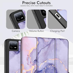 Robustrion Cover for Xiaomi Mi Pad 8/8 Pro/Xiaomi Pad 7/7 Pro 11.2 inch Cover Case with [Pencil Holder], Trifold Flip Case Cover for Xiaomi Pad 7/8 Cover [Auto Sleep Wake] - Black