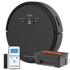 UMAVANSHI Robot Vacuum and Mop Combo, WiFi/App/Alexa, Robotic Vacuum Cleaner with Schedule, 3 in 1 Mopping Robot Vacuum with Watertank and Dustbin, Self-Charging, Slim, Ideal for Hard (Multicolour)
