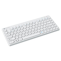 Portronics Bubble Multimedia Wireless Keyboard 2.4 GHz & Bluetooth 5.0 Connectivity, Noiseless Experience, Compact Size for iOS iPad Air, Pro, Mini, Android, Windows Tablets PC Smartphone(Black)