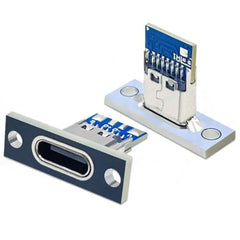 Universal Hub Pack of 4 4-Pin USB 3.1 Type-C Female Connector – Easy-Solder Charging Jack for Robotics and IoT Projects