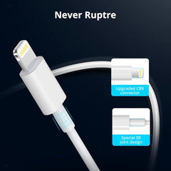 USB C Cable to Lightning-20W [Apple-MFi Certified] Fast Charger Cable Power Charging Cord Compatible with iPhone 14/13/12/12 PRO Max/12/11/11PRO/XS/Max/XR/X/8/iPad (VODR-02)