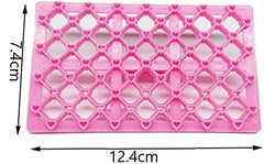 SYGA Cake Fondant Embossing Mold Multifunctional Patterns Embosser Cookie Cutter Molds Plastic Impression Mats Texture Lace Border Baking Mould Bakeware for Cupcake Wedding Cake Decoration Tools-6pcs