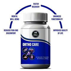YMLC Ortho Care Capsule Natural Pain Relief Capsules | Best for Muscle Pain, Back Pain, Knee Pain, Neck Pain, Shoulder Pain, Joint Pain | Good For Men & Women | No Side Effects (pack of 1) 60 Capsules