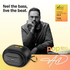 Dubstep Pop 600 Wireless Speaker, 15 Hrs Playtime, 52mm Driver, TWS Pairing, 6W Output Bluetooth Speakers (Grey)