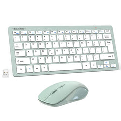 TECKNET Wireless Keyboard and Mouse Combo, Mini Cordless Computer Keyboard and Mouse Set 2.4GHz, Silent Adjustable 1600 DPI, Quiet Click, Lag-Free for Computer, Laptop, PC, Windows, Mac, Chrome OS