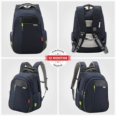 HARISSONS Sirius Travel Laptop Backpack | 45L | Fits 15.6” Laptop | Heavy-Duty Build | USB & Audio Port, Multi-Level Organizer, Trolley Sleeve | Work, Travel & College (black)