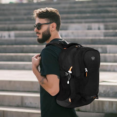 Wesley Spartan Unisex Travel Hiking Laptop Bag fits Upto 17.3 inch with Raincover and Internal Organiser Backpack Rucksack College Backpack