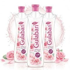 Dabur Gulabari Premium Rose Water - 400ml (Pack of 3) | With No Paraben | Cleanses, Hydrates & Moisturises Skin | Balances & Restores Skin's pH Levels | For All Skin Types