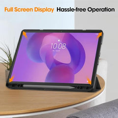 ProElite Cover for Lenovo Idea Tab Plus 12.1 inch 2025 case Cover, Soft Flexible Flip Case Cover for Lenovo Idea Tab Plus 12.1 inch 2025 [Recoil Series] - Black