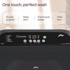 Godrej 10 Kg 5 Star with 5 Years Comprehensive Warranty, AI Tech, Inbuilt Heater, Fills Tub at ~0 Water Pressure, Steel Drum Fully Automatic Washing Machine (WTEON ADA 10 5.0 FEFH GLGR, Glacial Grey)