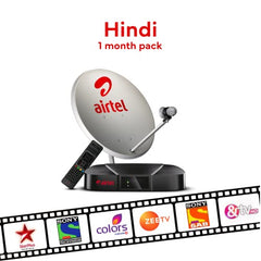 Airtel DTH HD Set Top Box |1 Month Ultimate Hindi Pack |Recording Feature