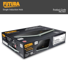 Hawkins Futura Single Induction Hob, 2000-W Cooktop with 20 Power Settings, Precise Time Setting Intervals, Child Lock, Black (FIC1A1)