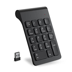 cimetech Wireless Number Pad, 18 Keys Numeric Keypad with USB Receiver
