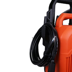 BLACK+DECKER BEPW1600 1300W 1600 PSI 110 Bar Pressure Washer for Car, Bike, Home & Garden Cleaning Use with Multiple Accessories Included, 1 Year Warranty, Orange & Black