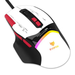 EvoFox Blaze 2 Plus Wired Gaming Mouse, 16,000 DPI, 1000Hz Polling Rate, 8 Programmable Buttons, RGB Lighting, Lightweight 98g, 220 IPS, 30G Acceleration, Windows & Mac Web Customization App