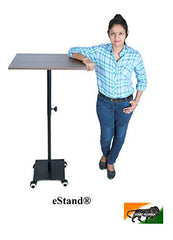 eStand Height Adjustable Laptop Table to be Used in Sitting & Standing Posture (Black HAT (29" - 45"))