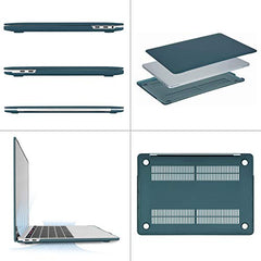 MOSISO Compatible with MacBook Pro 13 inch Case M2 2025, 2024, 2023, 2022-2016 A2338 M1 A2251 A2289 A2159 A1989 A1708 A1706, Plastic Hard Shell&Keyboard Cover&Screen Film&Storage Bag, Serenity Blue