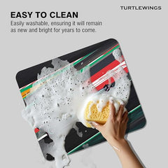 TURTLEWINGS F1 Car on Racetrack Design Mouse Pad