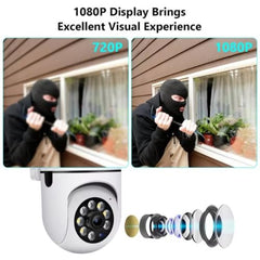 Maizic Smarthome Mini Fox 5MP UHD Wi-Fi Indoor CCTV Camera for Home with Color Night Vision, Motion Tracking, Two Way Talk and Multi Users View