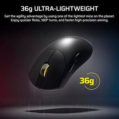 Corsair Sabre v2 PRO Ultralight FPS Wireless Gaming Mouse – 33,000 DPI, 36g Weight, 8,000Hz Hyper-Polling, Mechanical Switches, Up to 70-Hour Wireless Battery Life, Web Hub – White