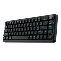 Kreo Hive 65 Wired Mechanical Gaming Keyboard | 65% Layout | Gasket Mount | Metal Volume Knob | Pre-Lubed Linear Switches | RGB Backlit | Type-C | Mac & Windows Mode