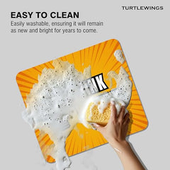TURTLEWINGS | Mousepad |Aesthetic Strawberry Mousepad – 22x18 cm, 3mm Thick | Abstract Design Non-Slip Rubber Base | Office, Study & Gaming Use | Premium Smooth Surface 2 (Design 08)