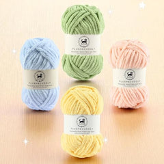NESTNHAVEN , Plush & Cuddly Sets 2.0 , Chenille Yarn Supersoft Hand Knitting Wool Ball, set of 4 , 400 grams (1 Ball/100 Gram Each) Suitable for Craft, Babywear, Toys , Baby Blankets , 5 Bulky, Shades - NNHS 2.0 (Set 26 baby Pink , lilac , hot pink…