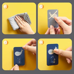 Shivstor 15 Pack Self Adhesive WallHook Heavy DutyHook for Hanging Without Drilling Transparent Nail Free StickyHook Strong Wall Hanger Set of 15 FlowerHook for Kitchen Bathroom Home Storage