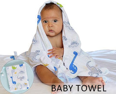 SYGA 110 CM Baby Flannel Square Towel Muslin Swaddle Wrap 100% Cotton Baby Printed Towels (Avocado)