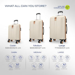 Safari Thorium Royale 8 Wheels Spinner Set of 3 Trolley Bags Hard Case Polycarbonate Luggage,TSA Lock,Wet Pouch Organized Interior,Suitcase for Travel,Trolley Bags for International Travel, Gun Metal