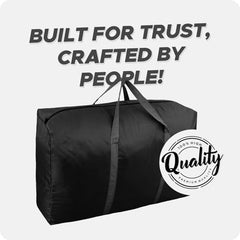 Encasify 100L Extra Large Polyester Storage Bags – Heavy Duty Moving Bags with Strong Zippers & Carry Handles, Big Packing Bags for Moving, Storage, Travel & Camping (2 Pack)