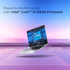 Acer Aspire 3 Intel Core i5-1334U Processor,Office 2024 + M365 Basic, (8GB DDR4 RAM/500 GB SSD) with 39.62 cm (15.6") FHD LED-Backlit IPS Display/Win 11Home,A325-53, Pure Silver, 1.7KG