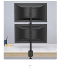 Gitru Quad Monitor Desk Mount, Free Stand for 4 Screens 14-27 Inch, VESA 75x75mm, 100x100mm, C Clamp Type