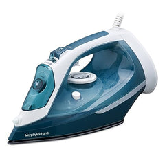 Morphy Richards Turbo Steam 2200W Steam Iron, White and Sage green, 2200 watts, ceramic