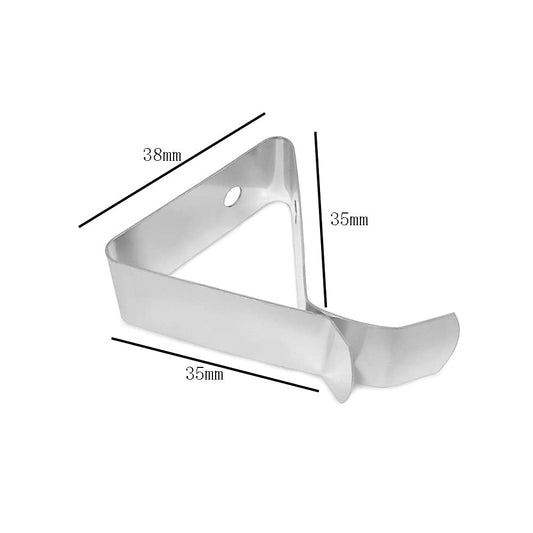 SYGA Thermometer Probe Clip Ambient Holder Stainless Steel Thermometer Probe Holder Mutifunctional Probe Clip BBQ Grill Probe Clip for Temperature Reading- Silver, Style 1
