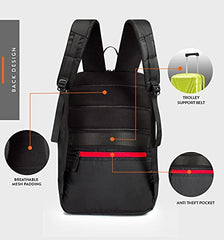 PAZZO Milestone Laptop bag for men | Office bag for men| Laptop Backpack for Men and Women with Anti-Theft Design, USB Port and 1 Year Warranty | Fits up to 15.6 inch Laptop, Macbook ~ Blue