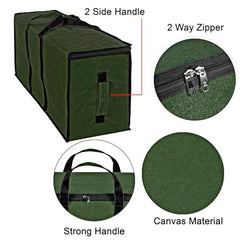 Storite Jumbo Super-Size 81 L Canvas Moisture Proof Heavy Duty Storage Bag | for Toys/Stationery/Blankets/Clothes/Moving Bags MultiPurpose With Strong Reinforced Handles Rectangular Cream (87x26x36 cm)
