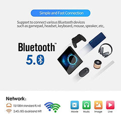 AJUK® 4K Mini PC Box with Bluetooth, Android 10, 4GB Ram 32 GB ROM, RK3318 Quad Core Processor, H.265 Decoding,Support 2.4G/5.0G Dual WiFi