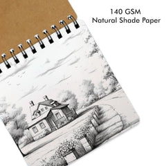 PaperO Mini Sketchbook Pack of 2, Dreams | 15 x 15 cm, Spiral Bound, 40 Sheets Each, For Artists, Students & Doodling