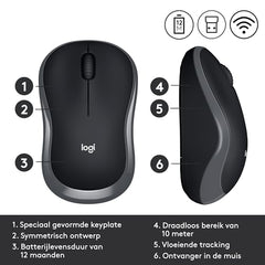 Logitech M185 Wireless USB Mouse