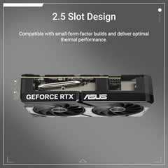 ASUS Dual GeForce RTX™ 5060 Ti 16GB GDDR7 OC Edition (PCIe 5.0, 16GB GDDR7, DLSS 4, HDMI 2.1b, DisplayPort 2.1b, 2.5-Slot Design, Axial-tech Fan Design, 0dB Technology, and More)